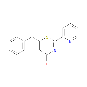 4H-1,3-Thiazin-4-one, 6-(phenylmethyl)-2-(2-pyridinyl)-