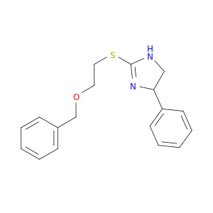 1H-Imidazole, 4,5-dihydro-4-phenyl-2-[[2-(phenylmethoxy)ethyl]thio]-