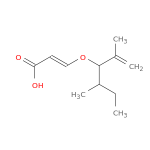 2-Propenoic acid, 3-[2-methyl-1-(1-methylethenyl)butoxy]-, (E)-
