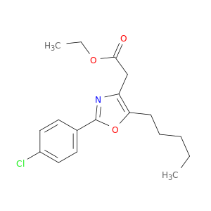 4-Oxazoleacetic acid, 2-(4-chlorophenyl)-5-pentyl-, ethyl ester