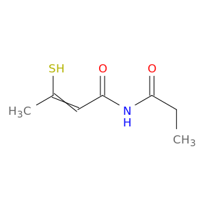 2-Butenamide, 3-mercapto-N-(1-oxopropyl)-