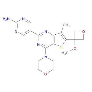 5-[6-(3-甲氧基-3-氧杂环丁基)-7-甲基-4-(4-吗啉基)噻吩并[3,2-d]嘧啶-2-基]-2-嘧啶胺