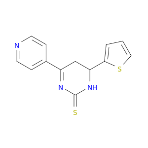 2(1H)-Pyrimidinethione, 5,6-dihydro-4-(4-pyridinyl)-6-(2-thienyl)-