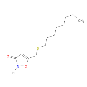 3(2H)-Isoxazolone, 5-[(octylthio)methyl]-