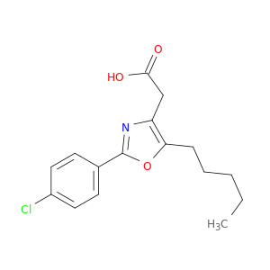 4-Oxazoleacetic acid, 2-(4-chlorophenyl)-5-pentyl-