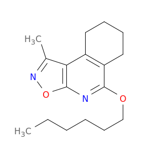 Isoxazolo[5,4-c]isoquinoline, 5-(hexyloxy)-6,7,8,9-tetrahydro-1-methyl-
