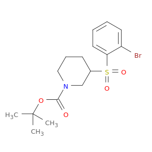 1,1-二甲基乙基3-[(2-溴苯基)磺酰基]-1-哌啶羧酸甲酯