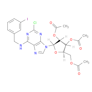 Adenosine, 2-chloro-N-[(3-iodophenyl)methyl]-, 2',3',5'-triacetate