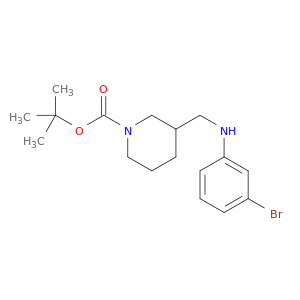 1-Piperidinecarboxylicacid, 3-[[(3-bromophenyl)amino]methyl]-, 1,1-dimethylethyl ester