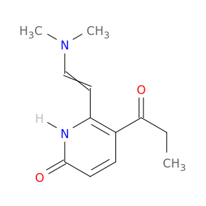 2(1H)-Pyridinone, 6-[2-(dimethylamino)ethenyl]-5-(1-oxopropyl)-