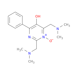 5-Pyrimidinol, 2,4-bis[(dimethylamino)methyl]-6-phenyl-, 3-oxide