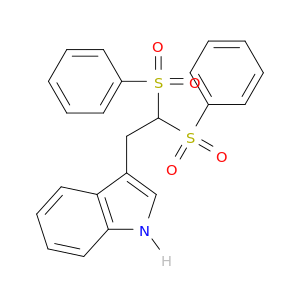 1H-Indole, 3-[2,2-bis(phenylsulfonyl)ethyl]-