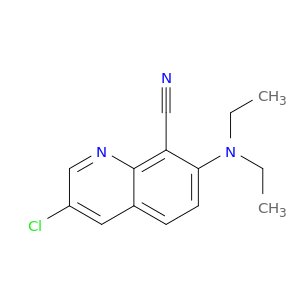 8-Quinolinecarbonitrile, 3-chloro-7-(diethylamino)-