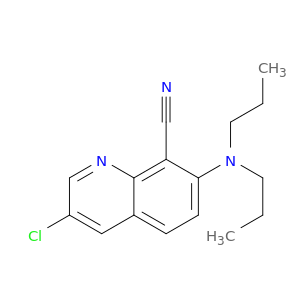 8-Quinolinecarbonitrile, 3-chloro-7-(dipropylamino)-