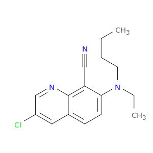 8-Quinolinecarbonitrile, 7-(butylethylamino)-3-chloro-