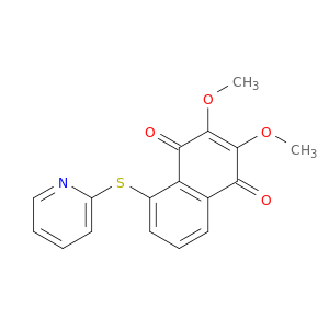 1,4-Naphthalenedione, 2,3-dimethoxy-5-(2-pyridinylthio)-