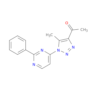 Ethanone, 1-[5-methyl-1-(2-phenyl-4-pyrimidinyl)-1H-1,2,3-triazol-4-yl]-