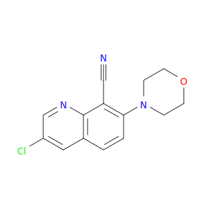 8-Quinolinecarbonitrile, 3-chloro-7-(4-morpholinyl)-
