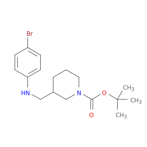 1-Piperidinecarboxylicacid, 3-[[(4-bromophenyl)amino]methyl]-, 1,1-dimethylethyl ester