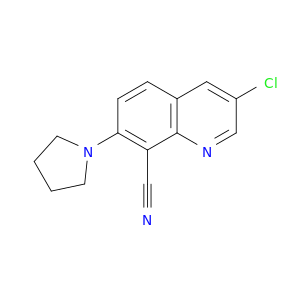 8-Quinolinecarbonitrile, 3-chloro-7-(1-pyrrolidinyl)-