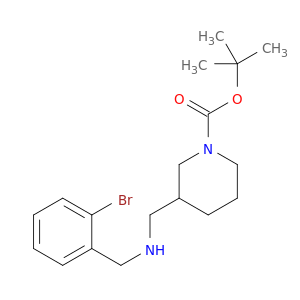 1-Piperidinecarboxylicacid, 3-[[[(2-bromophenyl)methyl]amino]methyl]-, 1,1-dimethylethyl ester