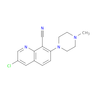 8-Quinolinecarbonitrile, 3-chloro-7-(4-methyl-1-piperazinyl)-