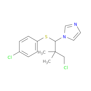 1H-Imidazole, 1-[3-chloro-1-[(4-chlorophenyl)thio]-2,2-dimethylpropyl]-