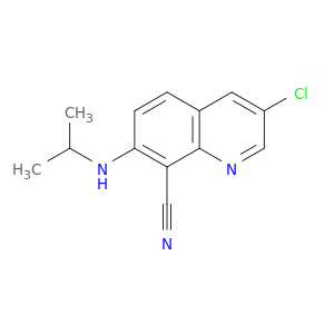 8-Quinolinecarbonitrile, 3-chloro-7-[(1-methylethyl)amino]-