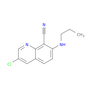 8-Quinolinecarbonitrile, 3-chloro-7-(propylamino)-