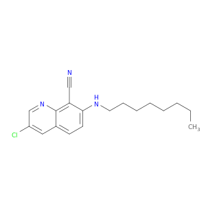 8-Quinolinecarbonitrile, 3-chloro-7-(octylamino)-