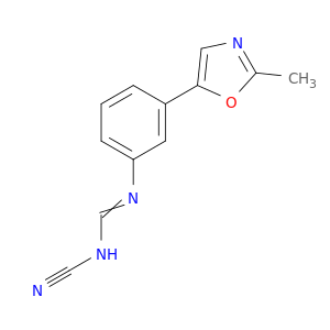 Methanimidamide, N-cyano-N'-[3-(2-methyl-5-oxazolyl)phenyl]-