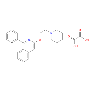 Isoquinoline, 1-phenyl-3-[2-(1-piperidinyl)ethoxy]-, ethanedioate