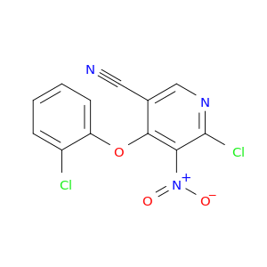 3-Pyridinecarbonitrile, 6-chloro-4-(2-chlorophenoxy)-5-nitro-