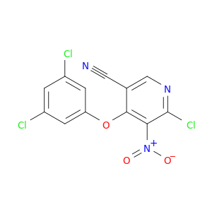 3-Pyridinecarbonitrile, 6-chloro-4-(3,5-dichlorophenoxy)-5-nitro-