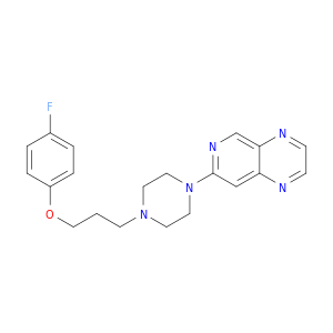 Pyrido[3,4-b]pyrazine, 7-[4-[3-(4-fluorophenoxy)propyl]-1-piperazinyl]-