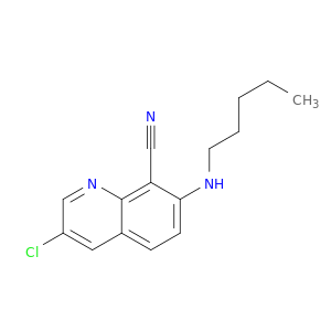 8-Quinolinecarbonitrile, 3-chloro-7-(pentylamino)-