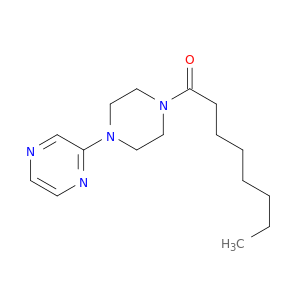 Piperazine, 1-(1-oxooctyl)-4-pyrazinyl-