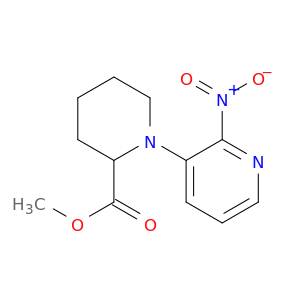 2-Piperidinecarboxylic acid, 1-(2-nitro-3-pyridinyl)-, methyl ester