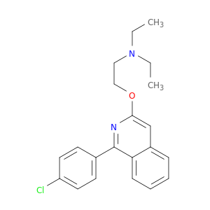 Ethanamine, 2-[[1-(4-chlorophenyl)-3-isoquinolinyl]oxy]-N,N-diethyl-