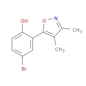 Phenol, 4-bromo-2-(3,4-dimethyl-5-isoxazolyl)-