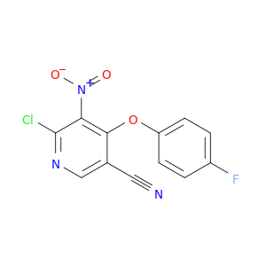 3-Pyridinecarbonitrile, 6-chloro-4-(4-fluorophenoxy)-5-nitro-
