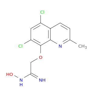 Ethanimidamide, 2-[(5,7-dichloro-2-methyl-8-quinolinyl)oxy]-N-hydroxy-