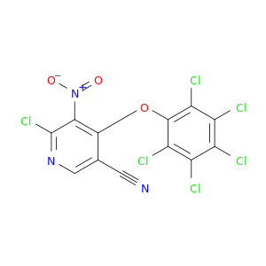 3-Pyridinecarbonitrile, 6-chloro-5-nitro-4-(pentachlorophenoxy)-
