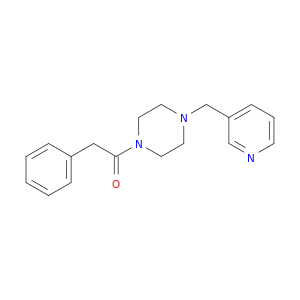 Piperazine, 1-(phenylacetyl)-4-(3-pyridinylmethyl)-