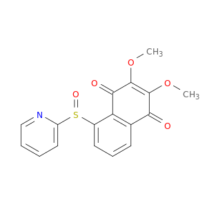 1,4-Naphthalenedione, 2,3-dimethoxy-5-(2-pyridinylsulfinyl)-