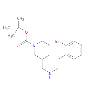 1-Piperidinecarboxylicacid, 3-[[[2-(2-bromophenyl)ethyl]amino]methyl]-, 1,1-dimethylethyl ester