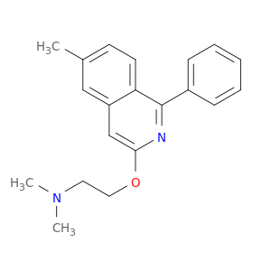 Ethanamine, N,N-dimethyl-2-[(6-methyl-1-phenyl-3-isoquinolinyl)oxy]-