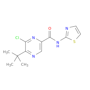 Pyrazinecarboxamide, 6-chloro-5-(1,1-dimethylethyl)-N-2-thiazolyl-