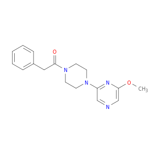 Piperazine, 1-(6-methoxypyrazinyl)-4-(phenylacetyl)-