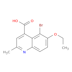 4-Quinolinecarboxylic acid, 5-bromo-6-ethoxy-2-methyl-